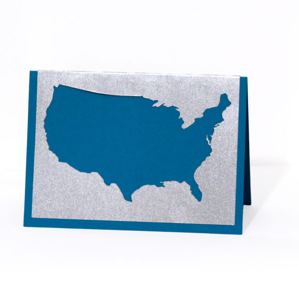 Continental USA – 3 Handmade Card